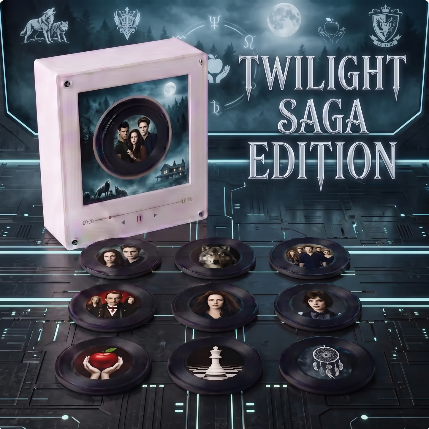 Echofy™ Twilight Inspired Customizable Magnetic Record Player
